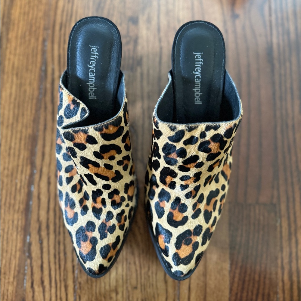 Size 8 Jeffrey Campbell Animal Print Mules